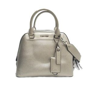 Calvin Klein Clara Satchel - Metallic Buckwheat